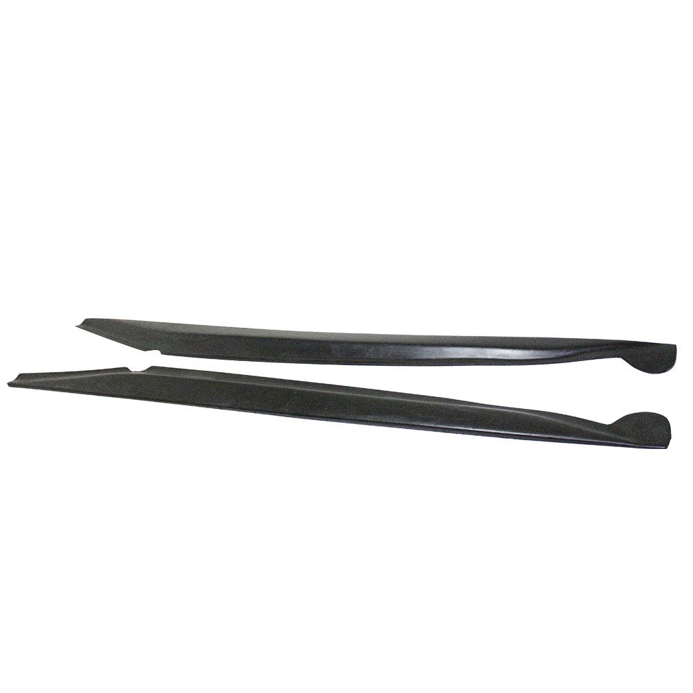 FREEMOTOR802 Compatible With 2014-2019 Chevrolet Corvette C7 Stingray Side Skirts - Unpainted Black PU Rocker Panels for Enhanced Style & Protection | Perfect for Car Enthusiasts & Auto Customization