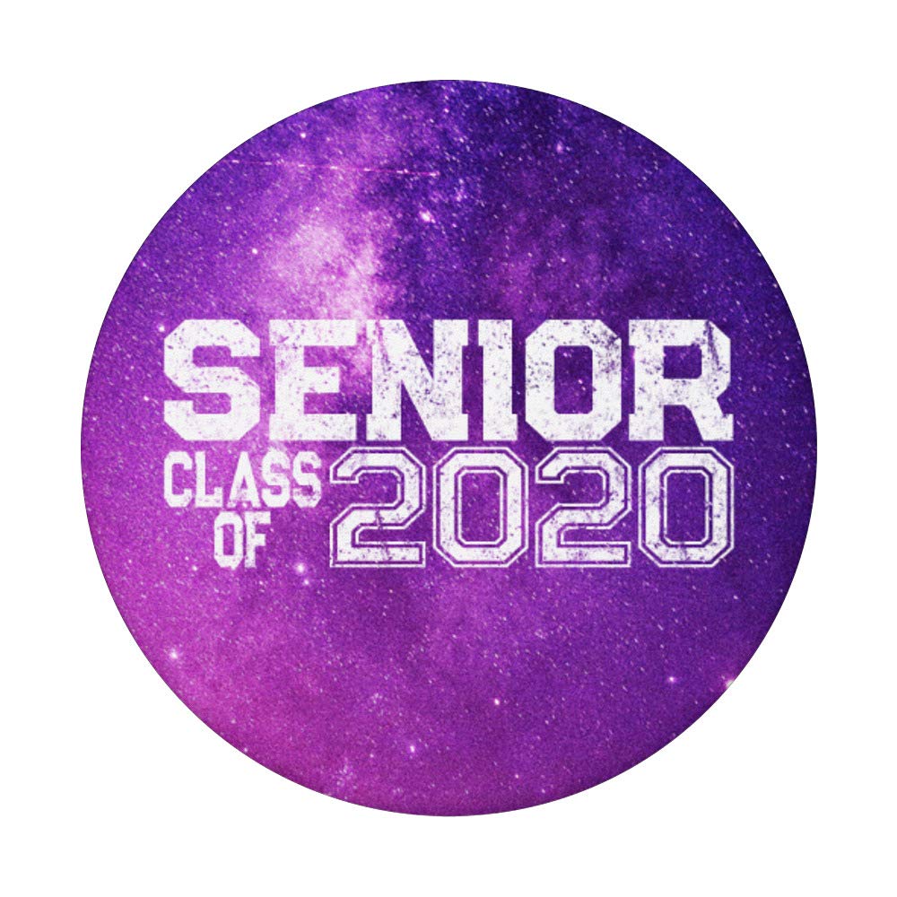 2020 Senior Class Cool Purple Galaxy PopSocket PopGrip: Swappable Phone & Tablet Grip for Secure Hold and Stylish Design, Perfect for Graduates and Everyday Use