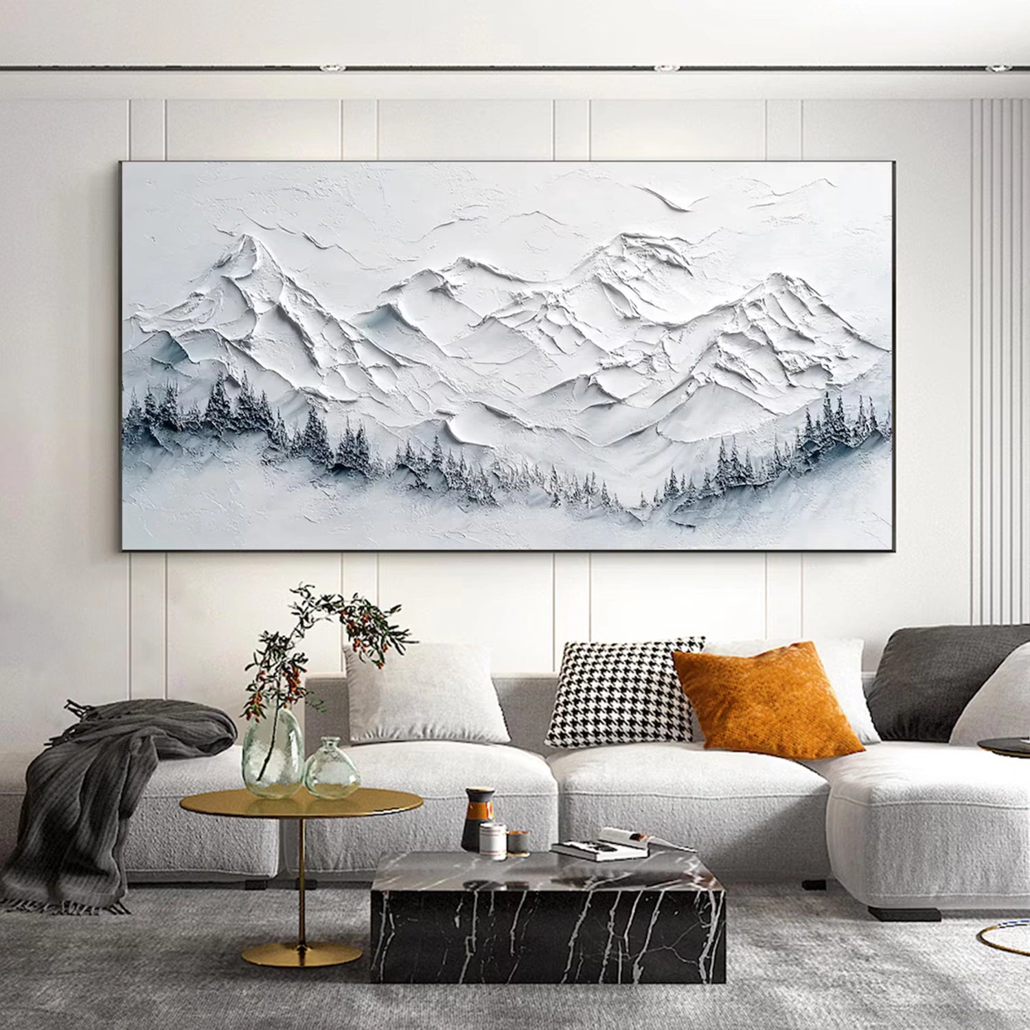 Minimalist Textured Plaster Art Painting - Abstract Wall Decor #MM303 | Perfect for Modern Living Room, Bedroom & Office Decor