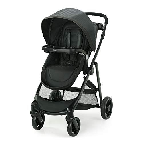 Graco Modes Element Stroller - Lightweight Reversible Baby Stroller with Extra Storage & Snack Tray | Compact Fold, All-Terrain Wheels | Perfect for City Walks, Shopping & Travel (Gotham Style)