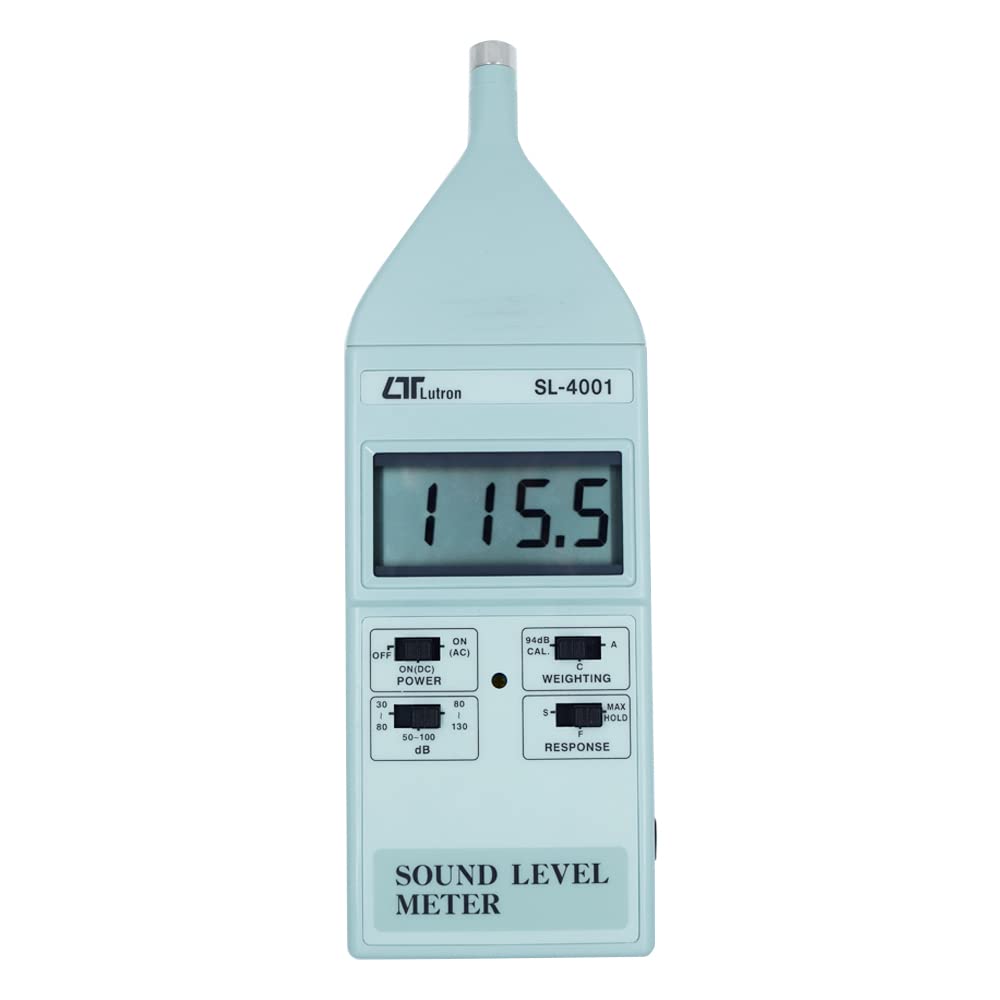 SSEYL SL-4001 Digital Sound Level Meter - Professional Noise Meter Tester with IEC 651 Type 2 Certification - Perfect for Workplace Safety, Industrial Noise Monitoring & Home Acoustics Testing