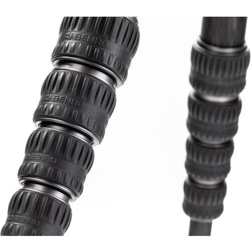 Benro Tortoise Carbon Fiber 2 Series Tripod with S4Pro Video Head - Lightweight Professional Tripod System for Photography & Videography - Perfect for Travel, Studio & Outdoor Shooting