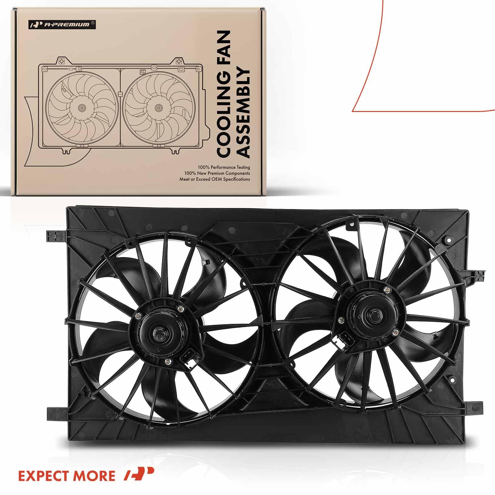 Premium Engine Radiator Cooling Fan Assembly for Jeep Compass/Patriot 2007-2017, Dodge Caliber 2007-2012, Chrysler 200 2011-2014 - Replacement Part for Improved Engine Cooling & Performance - Perfect for Off-Roading, Daily Commuting & Hot Weather Driving