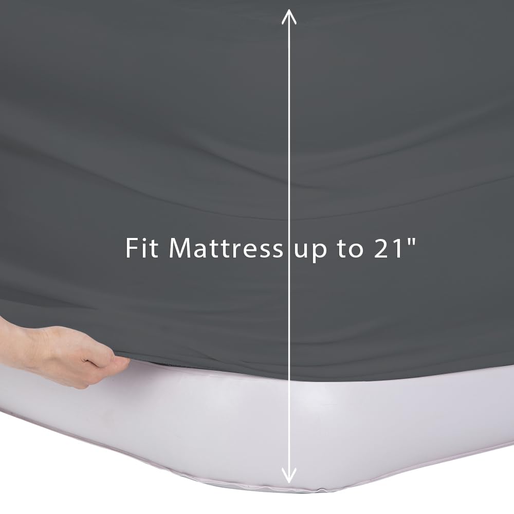 Premium Twin XL Air Mattress Sheets - Super Soft & Breathable Bedding with Deep Pocket (Fits up to 21