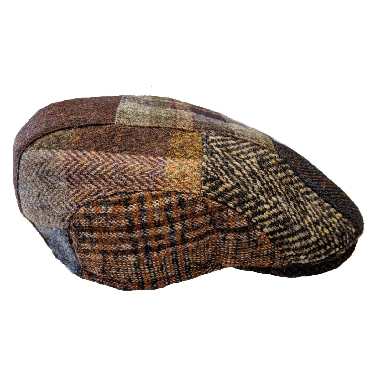 Stylish Patchwork Wool Flat Cap for Men & Women - Vintage Newsboy Hat for Outdoor, Casual & Winter Fashion