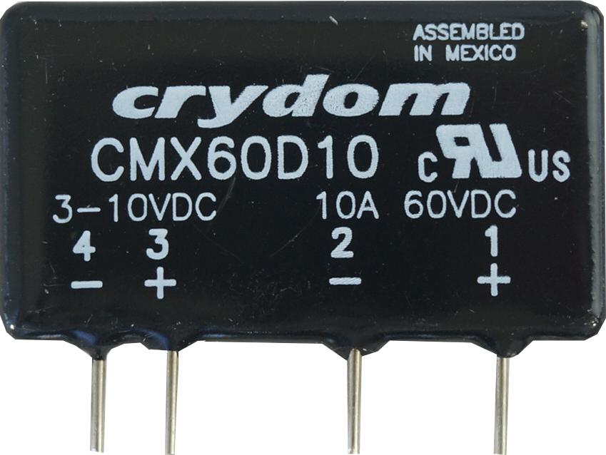 CMX60D10 Solid State Relay - 10A 60VDC, PCB/Socket Mount, 3-10VDC Control for Industrial Automation & Power Electronics