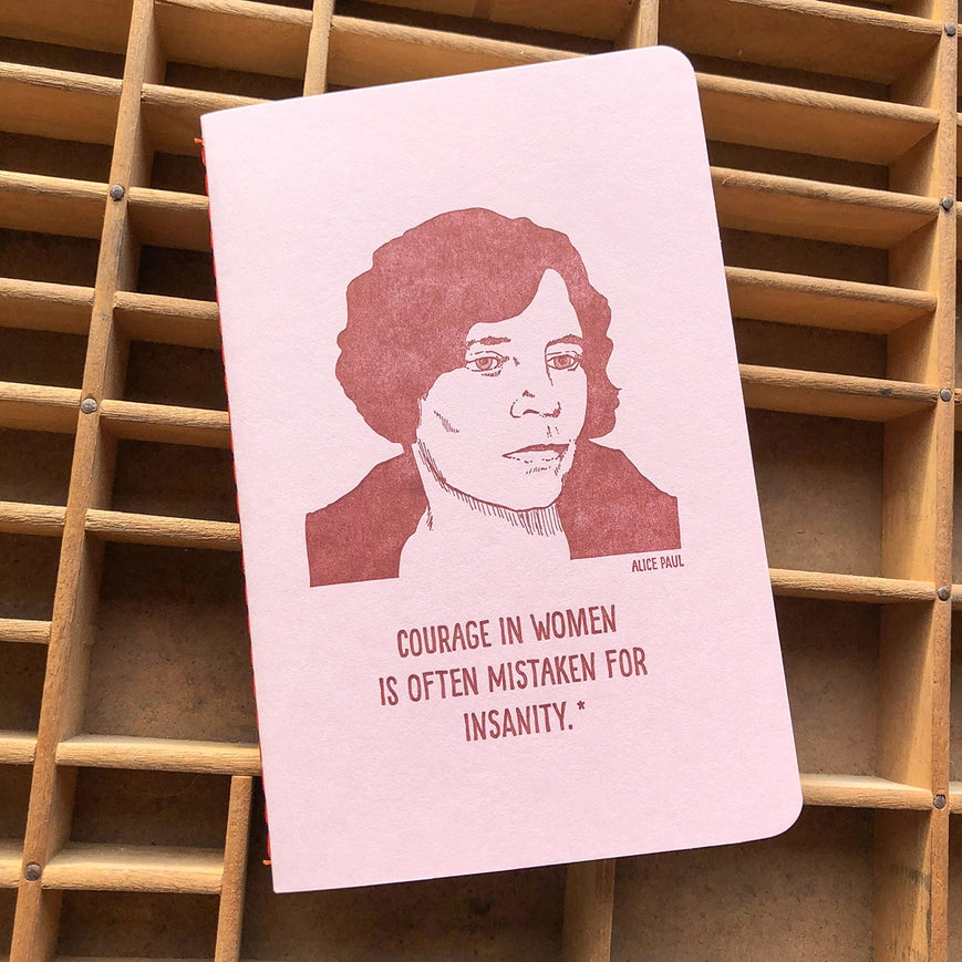 Alice Paul Women's Rights Activist Notebook - Inspirational Journal for Feminists, Students & Activists - Perfect for Note Taking, Journaling & Gift Giving