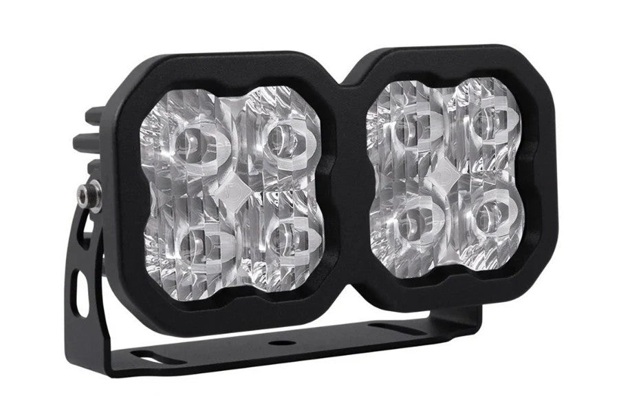Diode Dynamics SS3 Dual Pod Bracket Kit - Universal LED Light Mounting Bracket for Off-Road Vehicles, Trucks & SUVs - Perfect for Fog Lights, Spot Lights & Driving Lights Installation