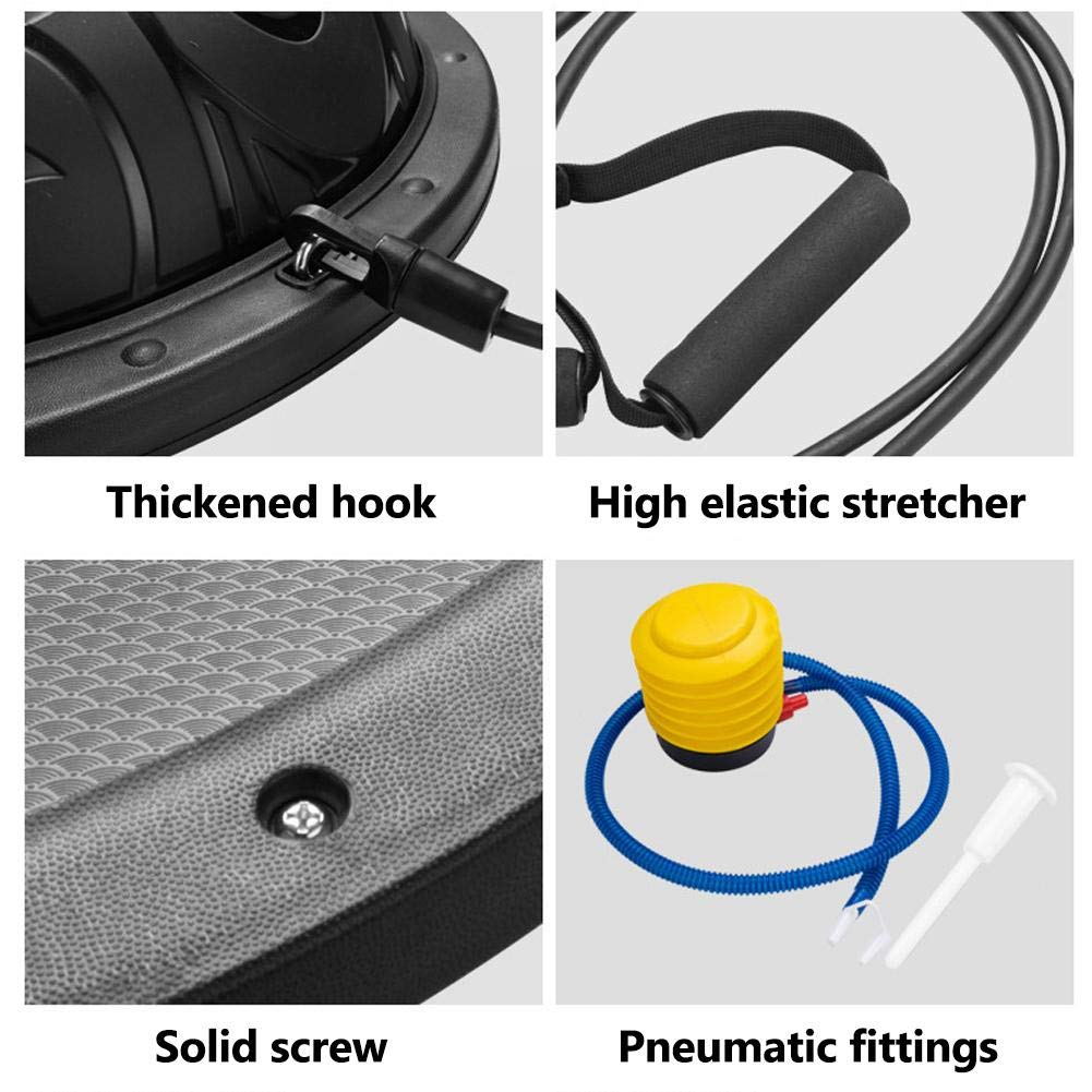 Auveach 46cm Anti-Burst Balance Ball with Resistance Bands & Foot Pump - Thickened Yoga Exercise Ball for Pilates, Core Workouts, Home Fitness - Perfect for Women & Teens (Ideal for Home Gym, Pregnancy Exercise, Physical Therapy)