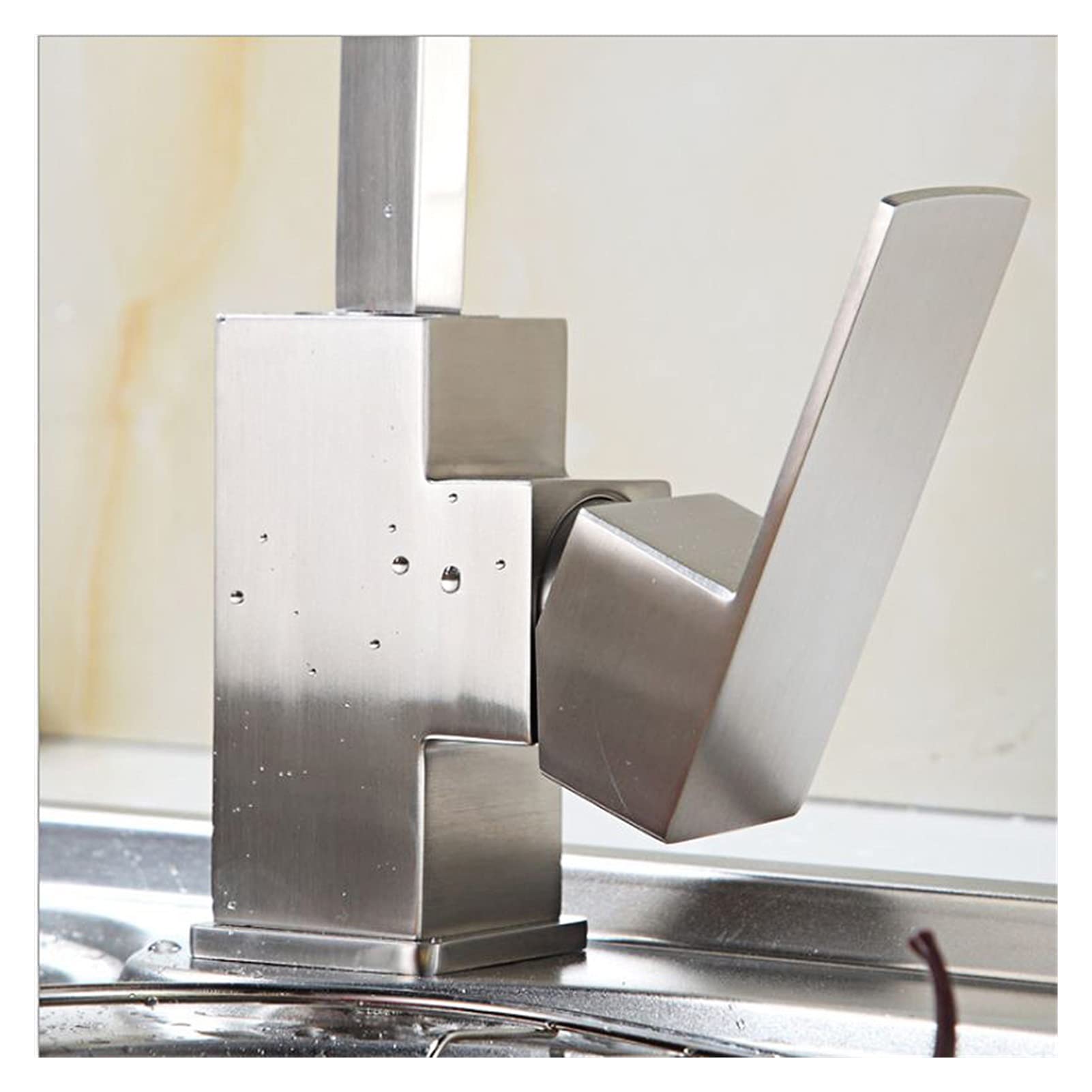 Stainless Steel Kitchen Faucet Hot & Cold Mixer for Sink - Dish Washing & Bathroom Use