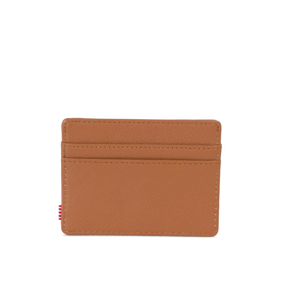Herschel Charlie Wallet - Tan Pebbled Leather RFID Blocking Bifold Wallet for Men - Perfect for Travel, Business & Everyday Use