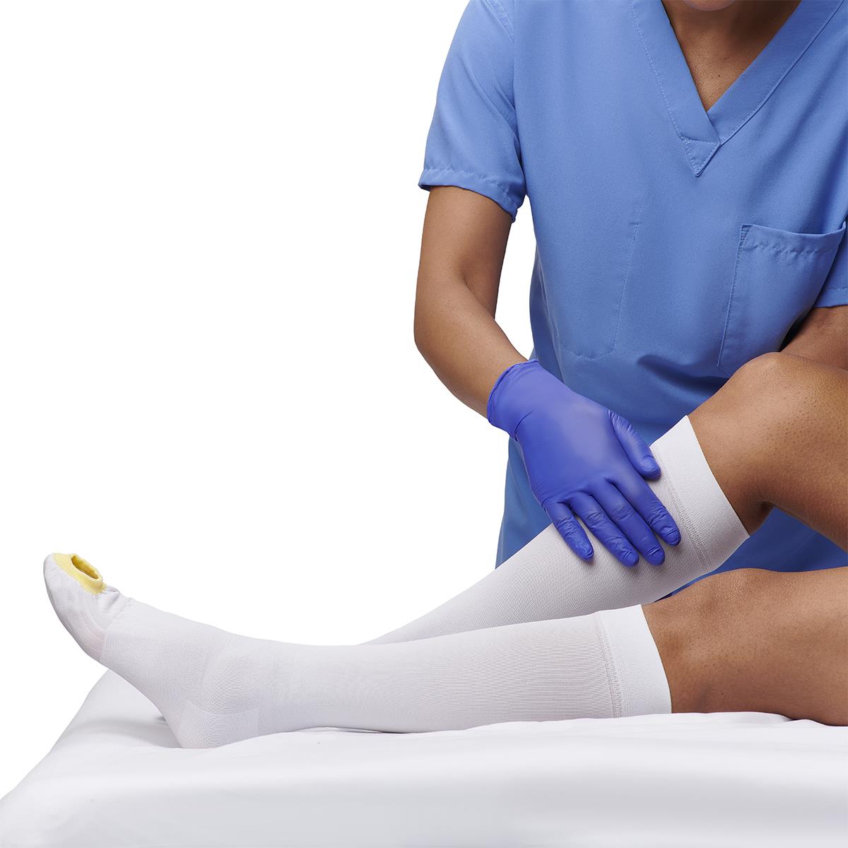 Thigh High Anti-Embolism Compression Stockings - Medium Size, Long Length - Perfect for Post-Surgery Recovery & Long Flights