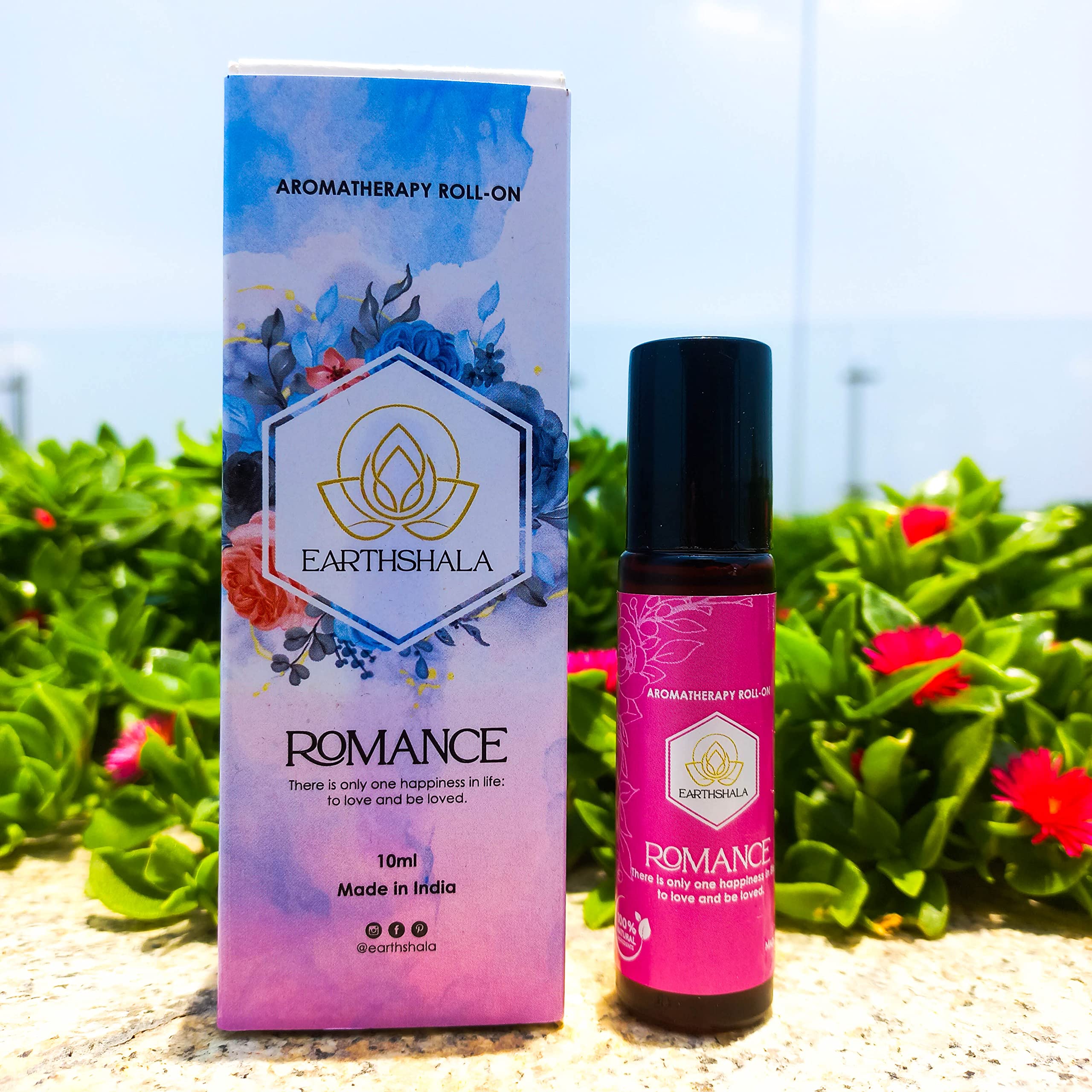 Romance Natural Aromatherapy Roll-On Essential Oil Blend for Sensual Mood & Relaxation - Perfect for Date Nights, Massage & Stress Relief
