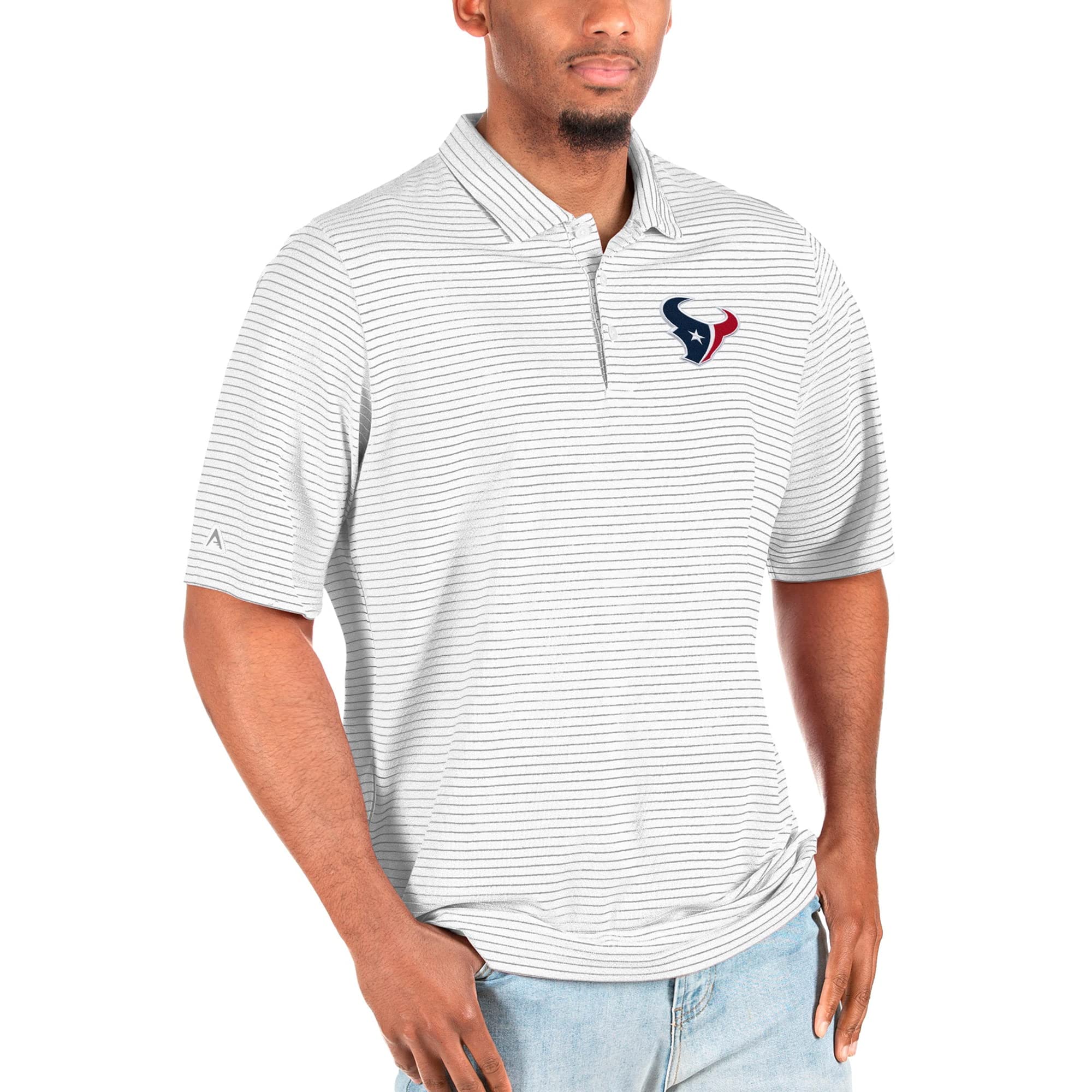 Antigua Men's Heathered NFL Big & Tall Esteem Polo Shirt - Official Licensed NFL Apparel for Casual Wear & Game Day Outfits
