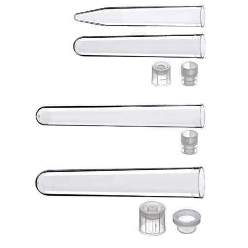 Sterile Polystyrene Round Bottom Culture Tubes 17x100mm (14ml) with Dual-Position Caps - Case of 1000 (125/Bag) - Ideal for Cell Culture, Lab Experiments & Scientific Research
