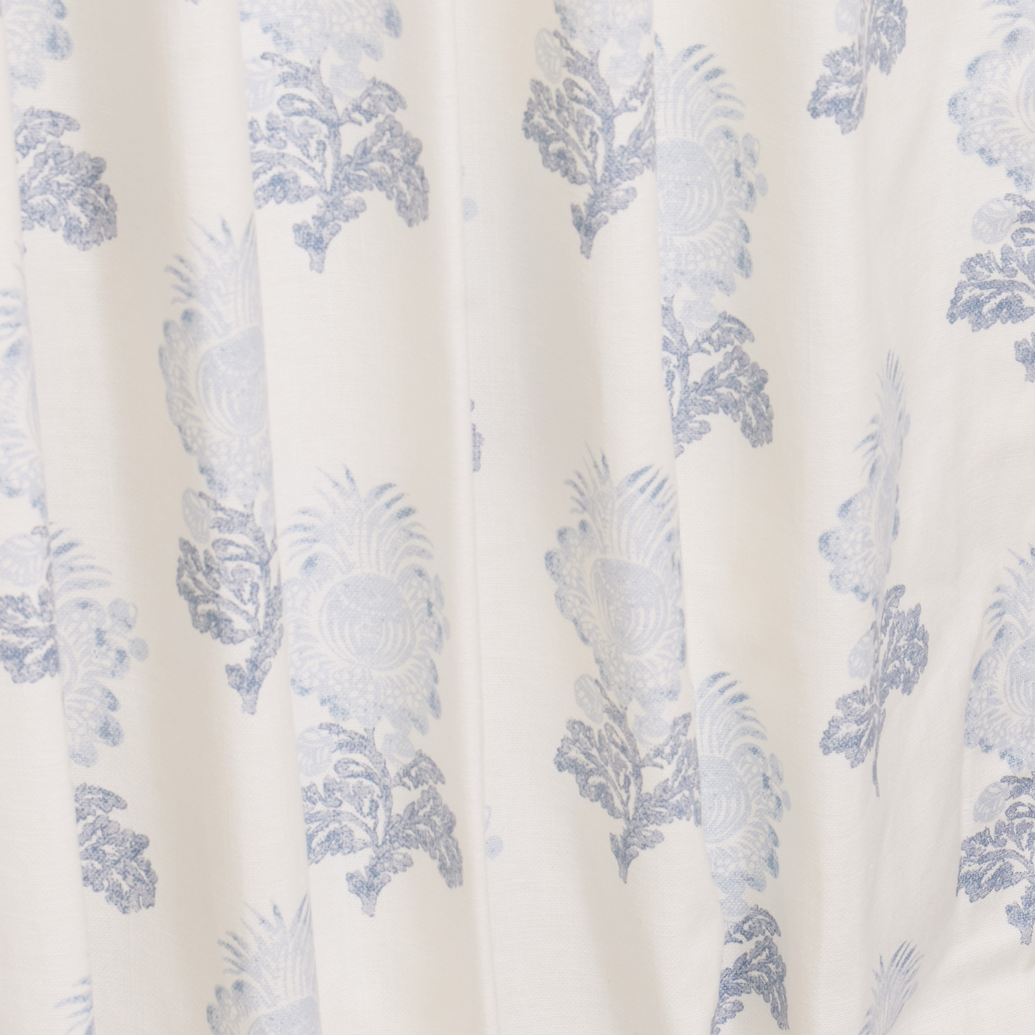 Aldith Blue Single Panel Butterfly Pleat Curtains - Elegant Drapes for Living Room & Bedroom | Bargain Basement Deal