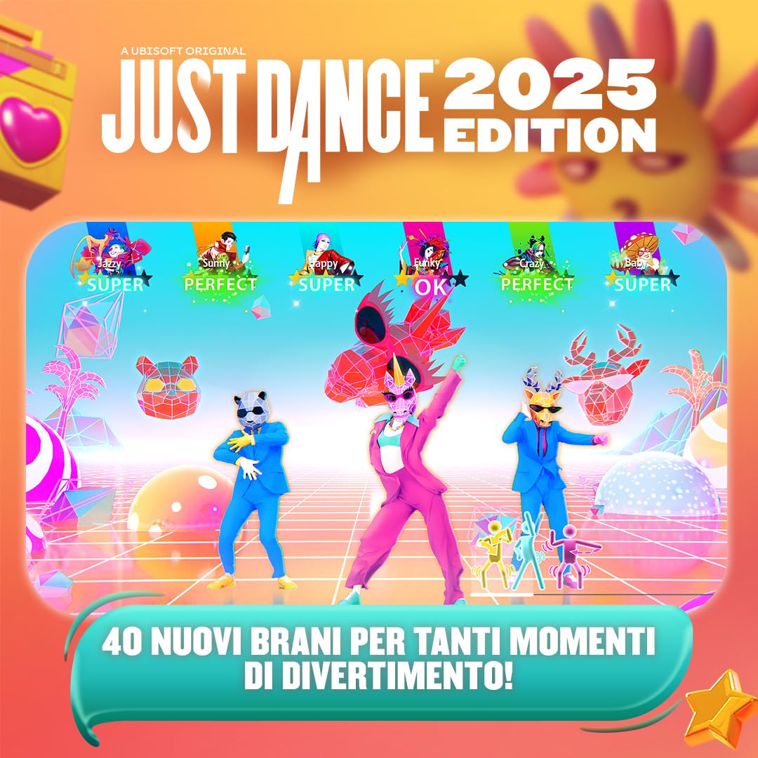 Just Dance 2025 for PS5 - Digital Download Code | Fun Dance Party Game for Family & Friends | Perfect for Game Nights & Fitness Workouts