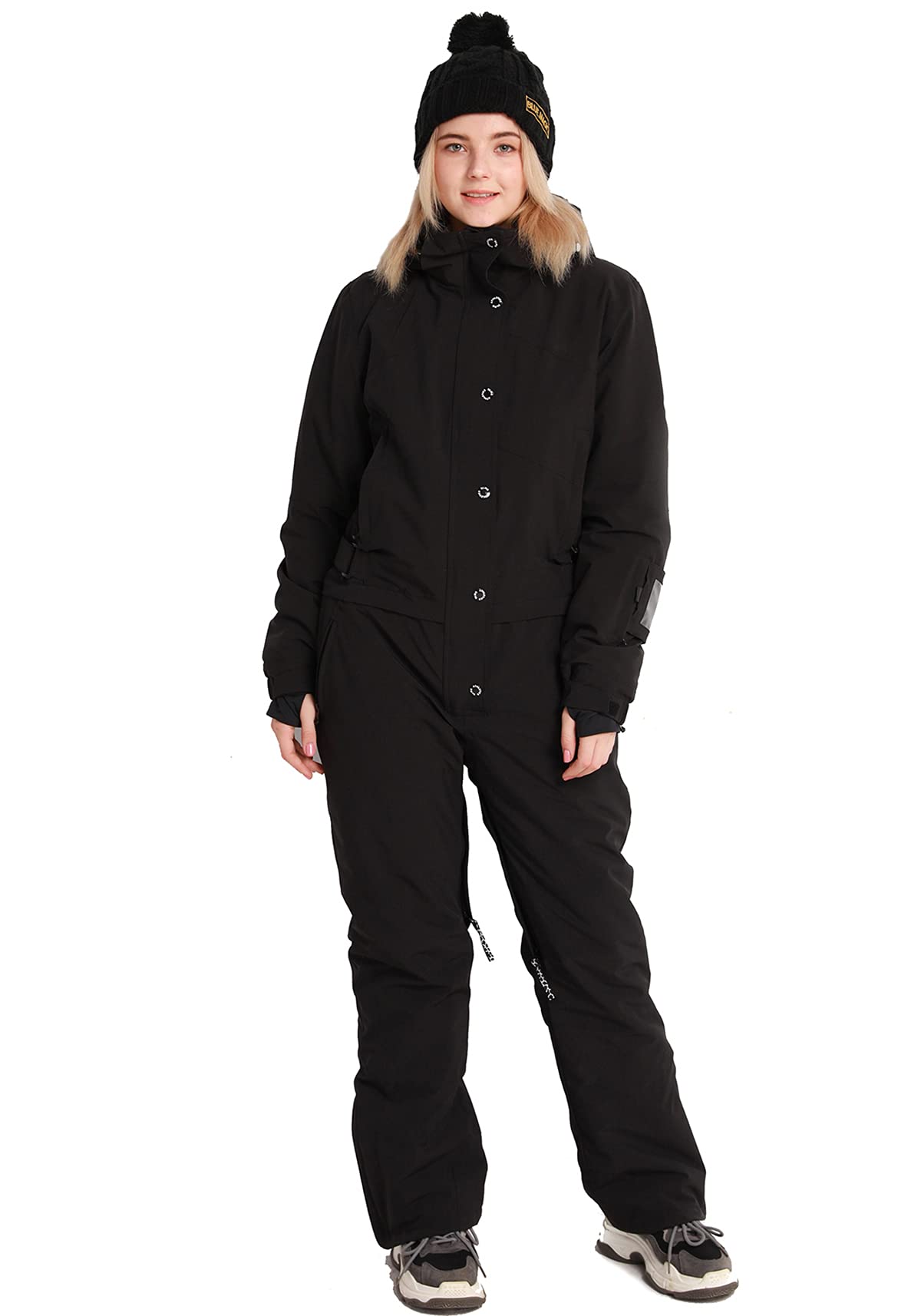 Bluemagic Women's Snowsuit - Waterproof Insulated One-Piece Ski Suit, Winter Snowboarding Jumpsuit with Hood for Outdoor Activities (Multiple Colors) | Perfect for Skiing, Snowboarding & Cold Weather Adventures