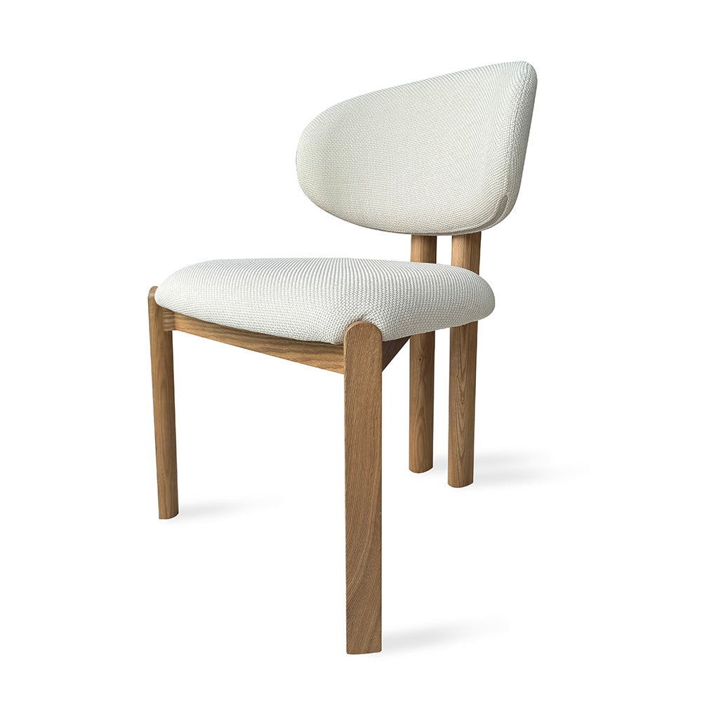 BERLY Dining Chair - Modern Oat & Natural Wooden Chair for Kitchen, Dining Room, or Home Office - Comfortable & Stylish Seating Solution