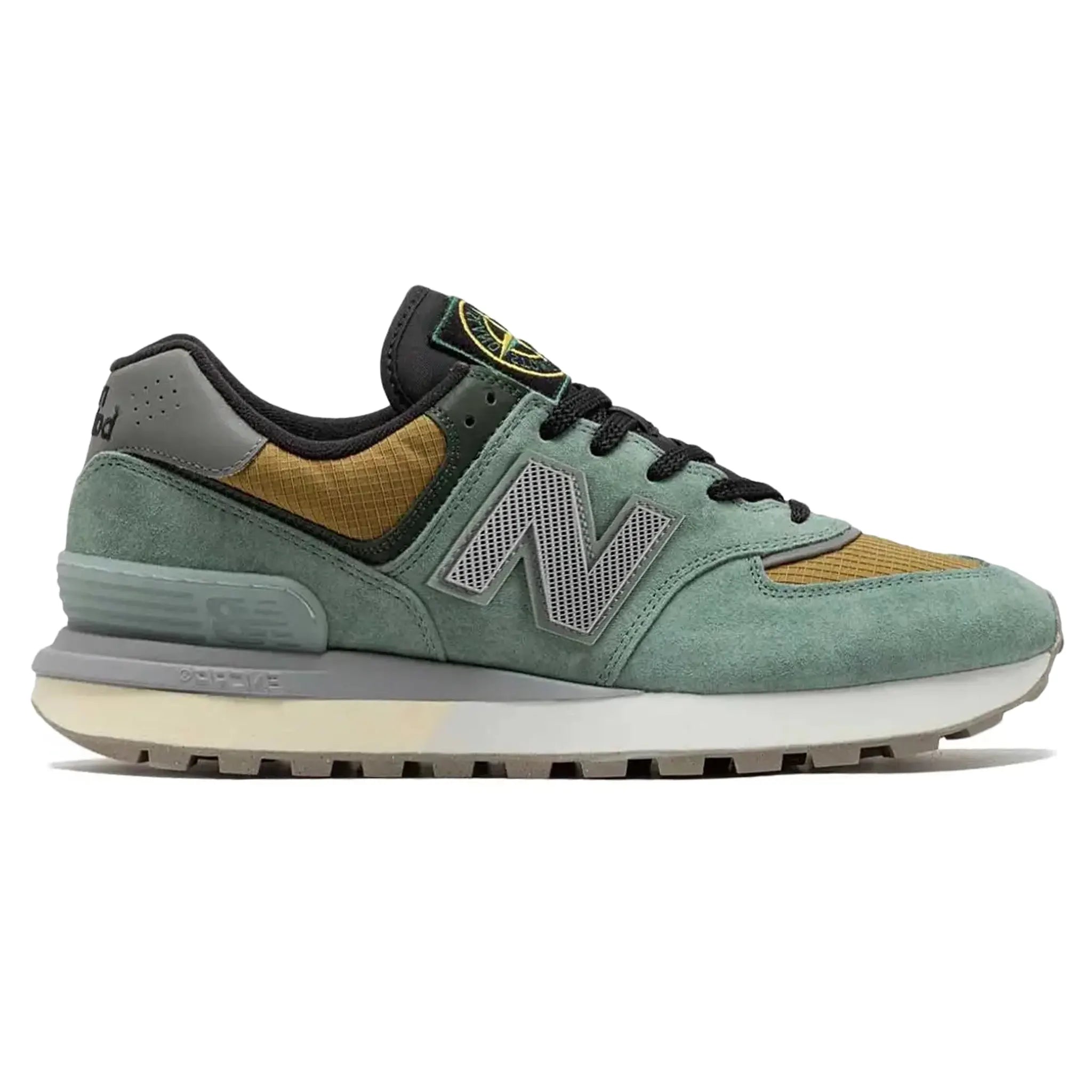 Stone Island x New Balance 574 Legacy Light Green Sneakers - Men's Casual Running Shoes for Streetwear & Urban Fashion