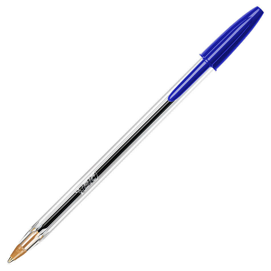 BIC Cristal Original Ballpoint Pen - Smooth Writing, 1.0mm Medium Point, Black Ink (10-Pack) - Perfect for Office, School & Everyday Use