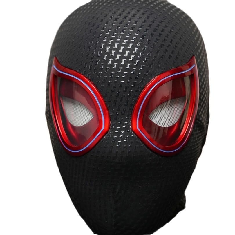 Realistic Spider Mask with Moving Eyes - Spiderman Cosplay Mask for Kids, Teens & Adults - Perfect for Halloween, Cosplay & Superhero Costume Parties - Cool Gift for Boys Age 8-12 & 13+ Year Olds
