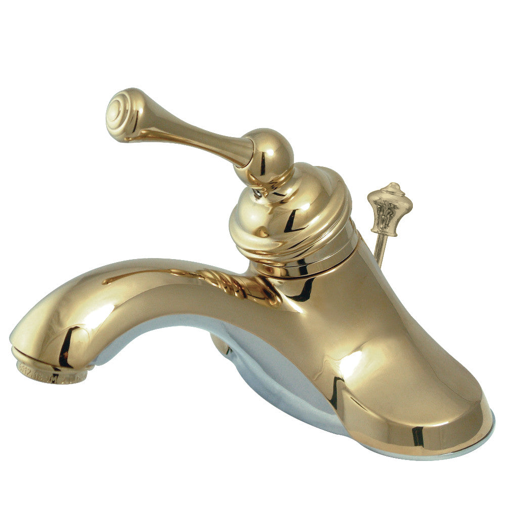 Kingston Brass KB3549BL 4-Inch Centerset Bathroom Faucet - Modern Matte Black Finish for Vanity Sinks, Perfect for Bathroom Remodeling and Home Upgrades