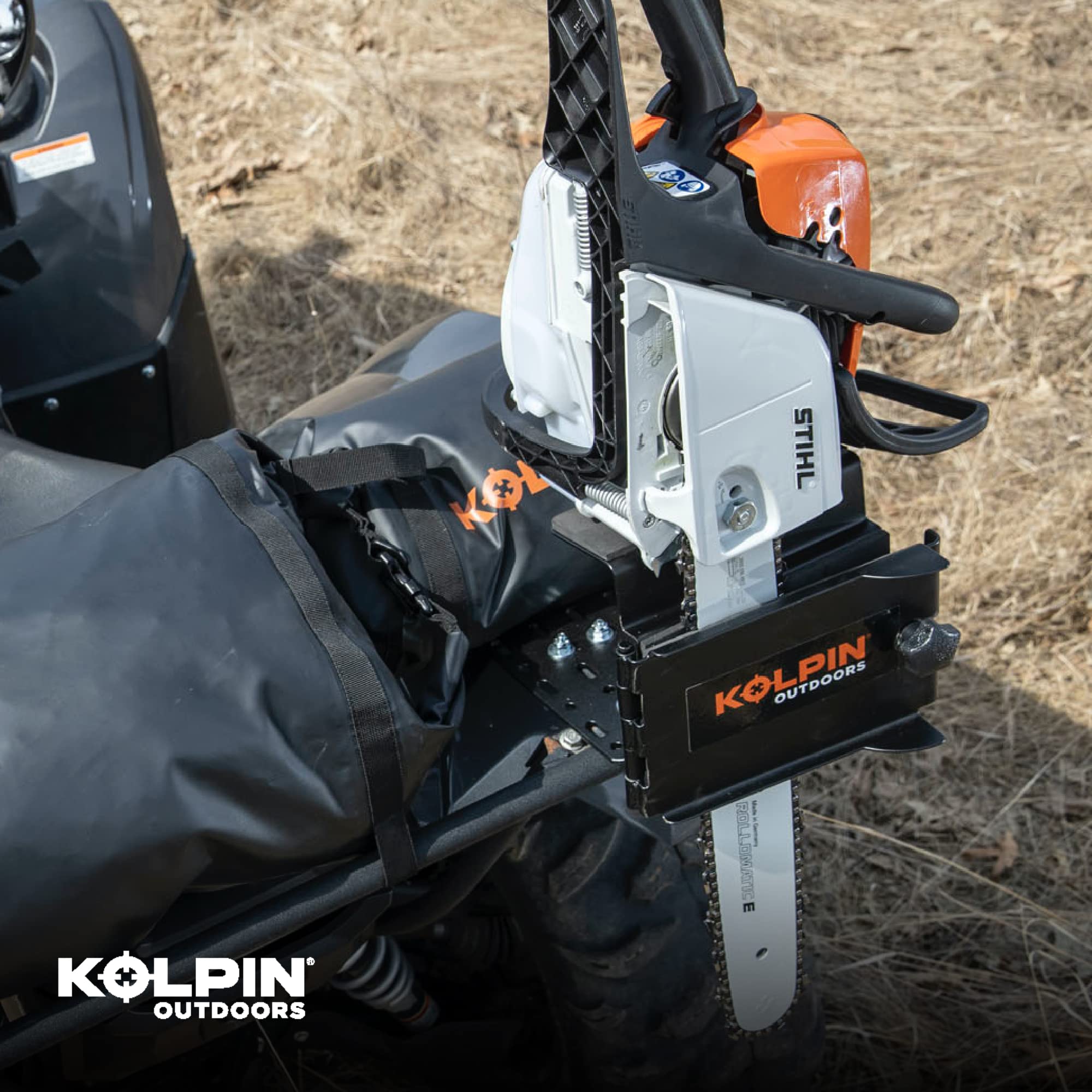 Kolpin Universal Saw Press - Heavy Duty Black Clamp for Woodworking & DIY Projects | Perfect for Cutting, Sawing & Crafting