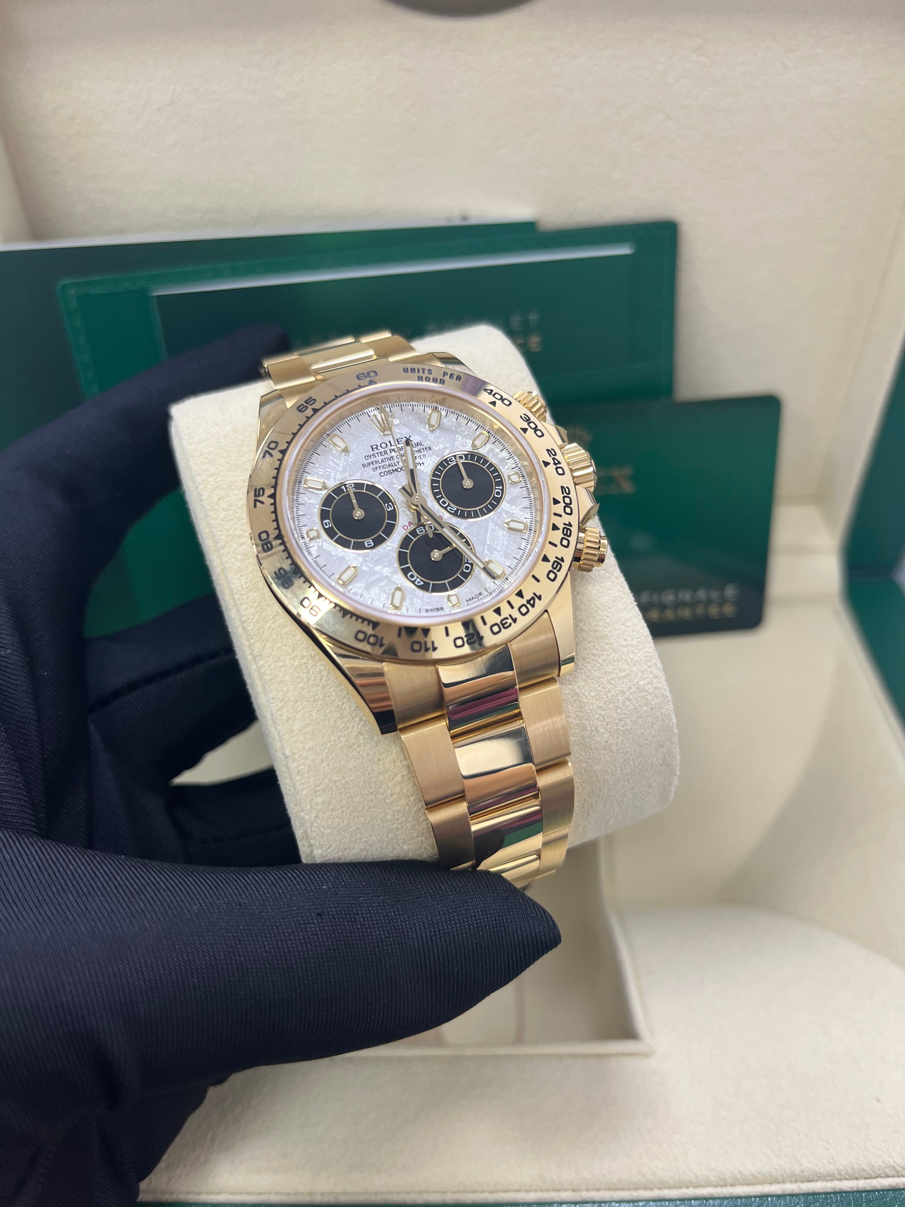 Rolex Cosmograph Daytona Men's Watch - Meteorite & Black Dial, Oyster Bracelet (Ref# 116508) | Luxury Chronograph for Business, Gifting & Special Occasions