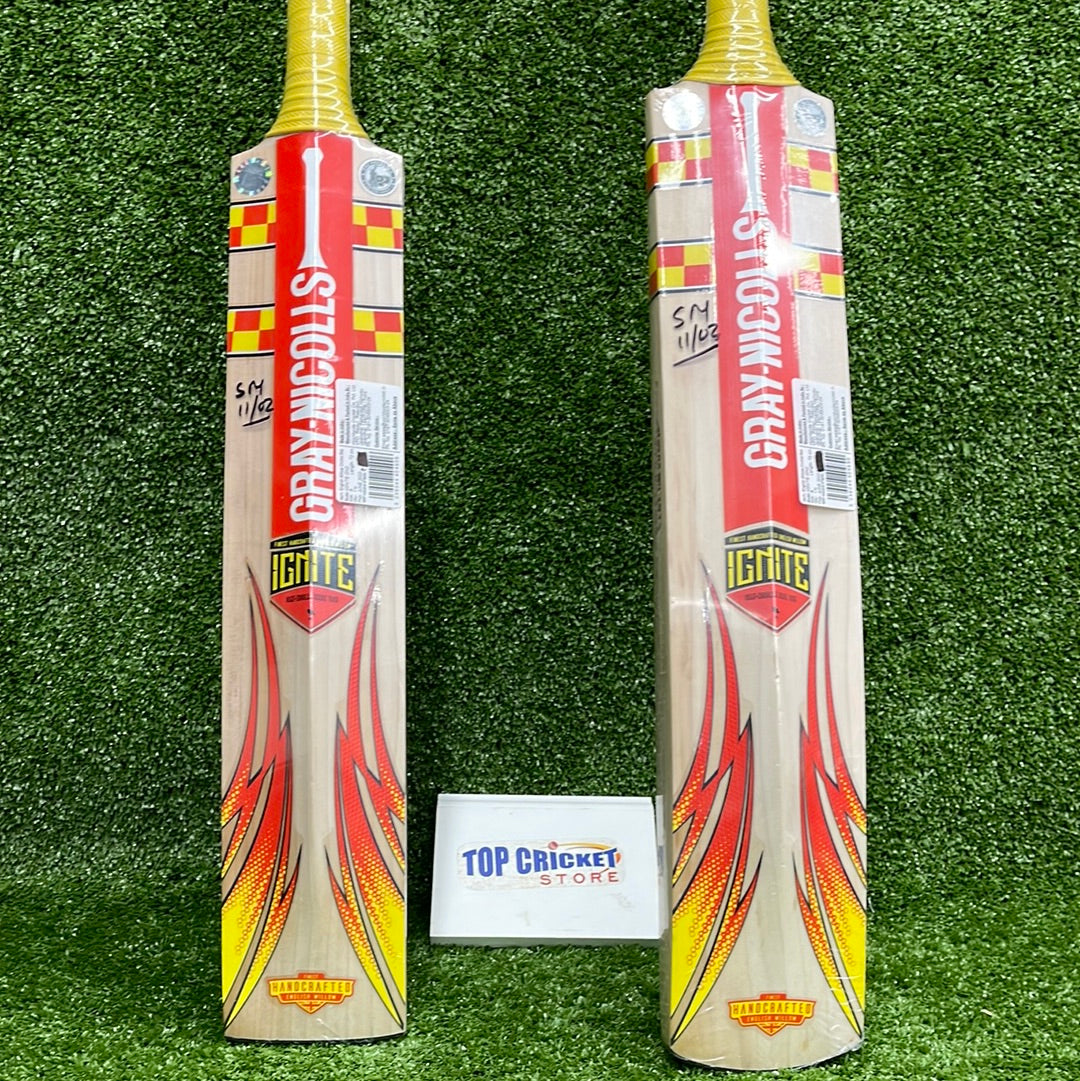 Gray Nicolls 2 Ignite English Willow Junior Cricket Bat - Premium Youth Cricket Equipment for Training & Matches