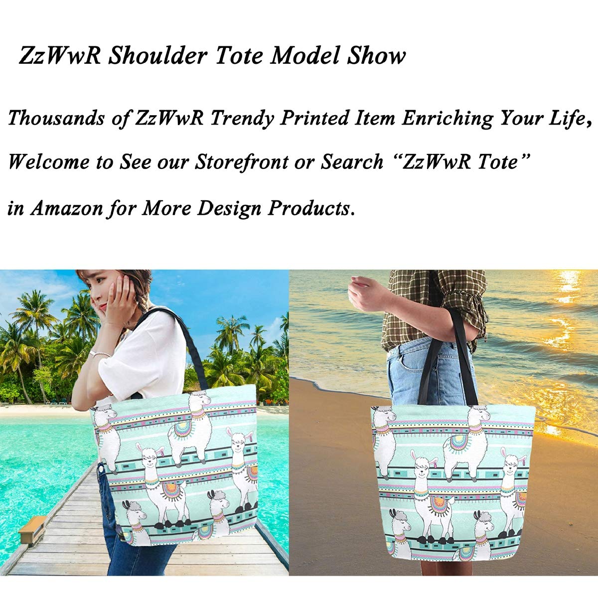 Stylish Funny Pattern Extra Large Shoulder Tote Bag - Perfect for Beach, Travel, Weekender, Gym & Grocery Shopping - Durable Multipurpose Carryall for Women & Men