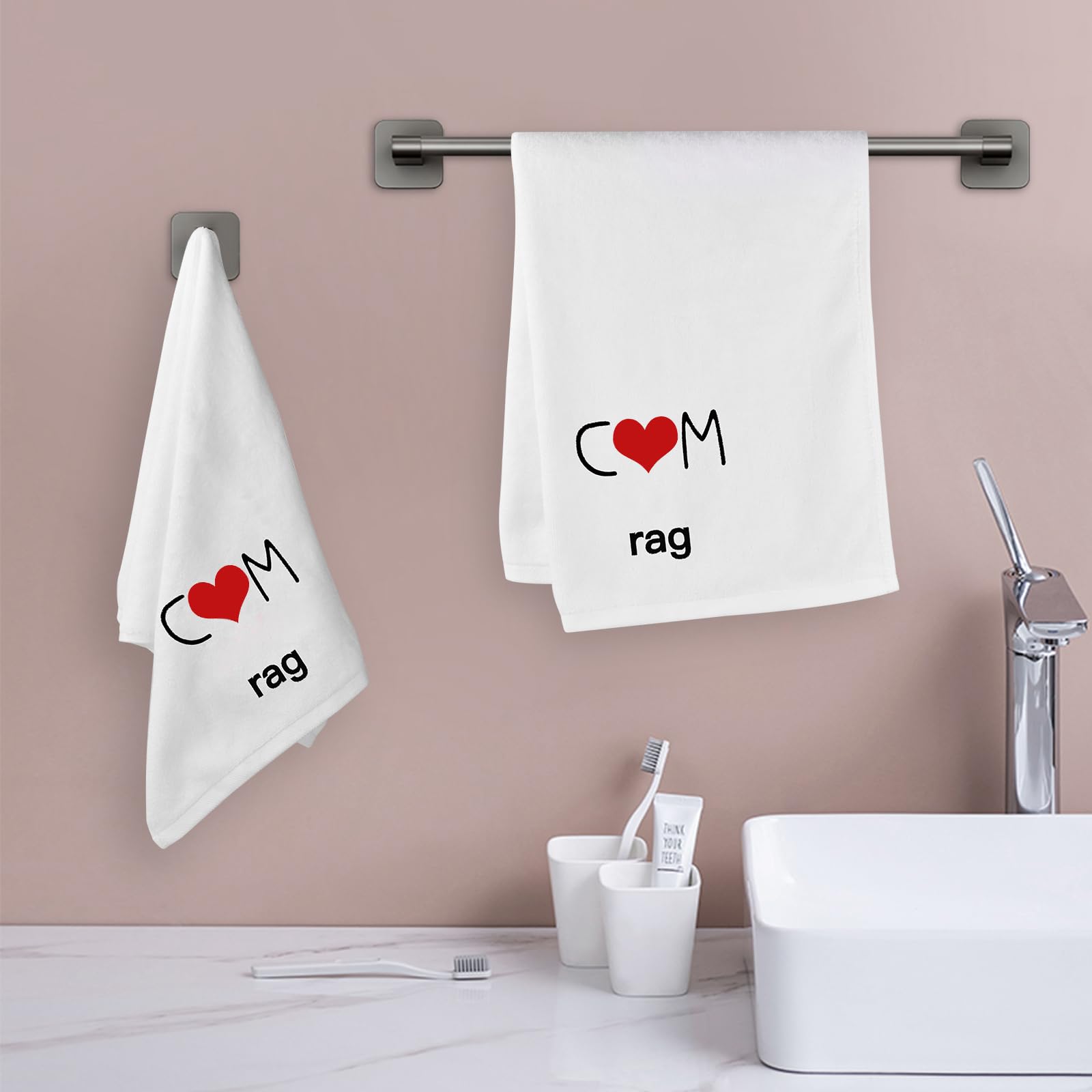 Funny Romantic Bath Towels for Men - Gifts for Boyfriend, Husband & Couples | Birthday, Anniversary, Christmas & Valentine's Day