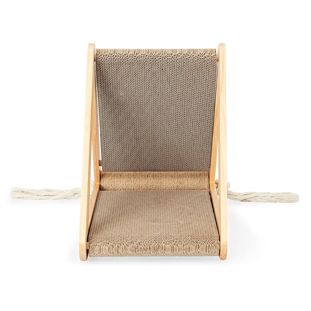Ibiyaya Hide Out Cat Scratching Post - Durable Sisal Fiber Cat Tree with Cozy Hideaway for Indoor Cats - Perfect for Play, Scratch & Nap in Living Room or Bedroom