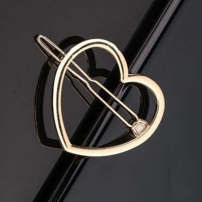 6-Piece Minimalist Geometric Metal Hair Clips Set - Round Hollow Alloy Hairpins, Barrettes & Slides for Women & Girls | Perfect for Everyday Styling, Updos & Hair Accessories