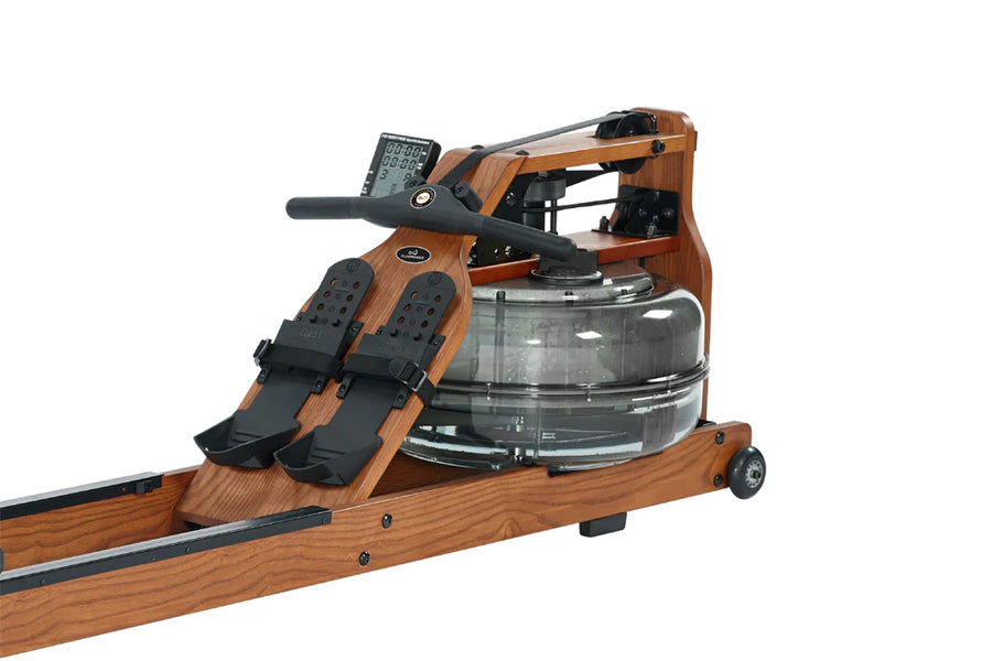FluidRower Viking 2 Plus Rowing Machine - Premium Brown Home Fitness Equipment for Full Body Workout | Perfect for Home Gym, Cardio Training & Indoor Rowing Exercise
