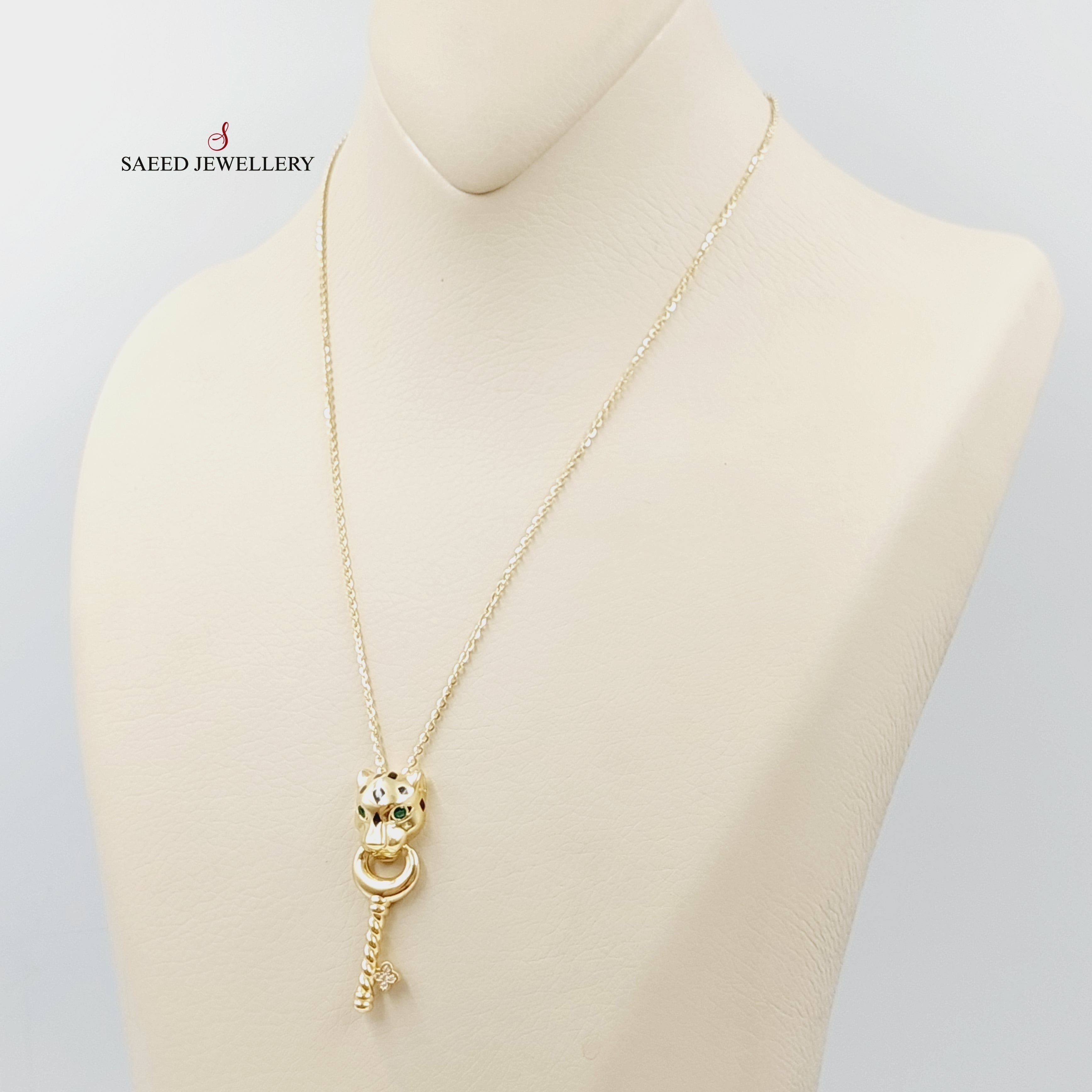 Stunning Enamel & Zircon Studded Tiger Pendant Necklace - Elegant Jewelry for Women, Perfect Gift for Birthday, Anniversary & Special Occasions