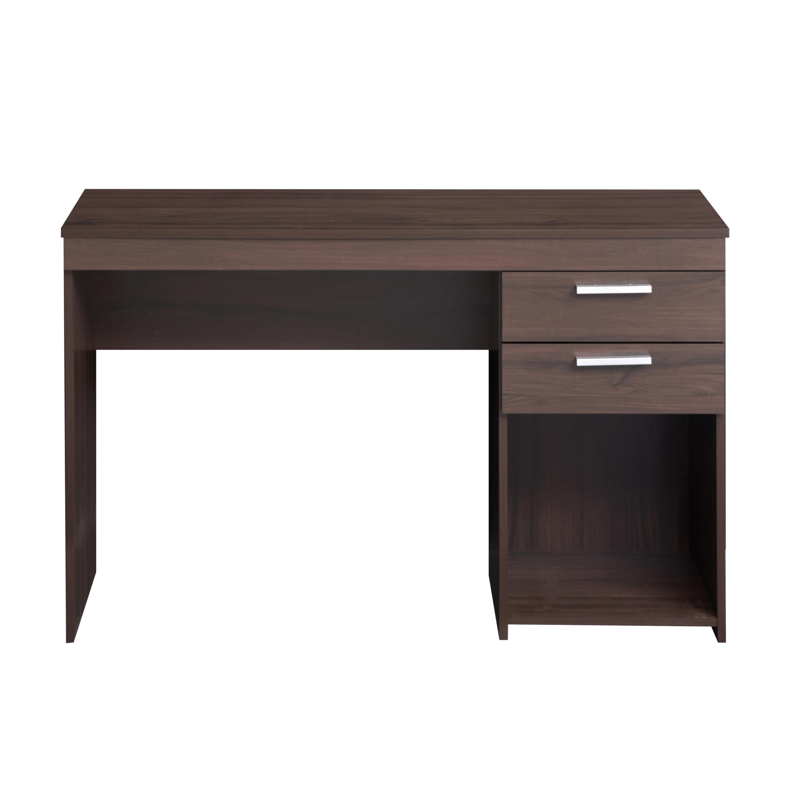 Techni Mobili 48 Inch Modern Computer Desk with Storage Drawers - Compact Home Office Desk for Small Spaces, Bedroom Study Desk in Espresso Brown - Perfect for Remote Work, Gaming & Online Learning