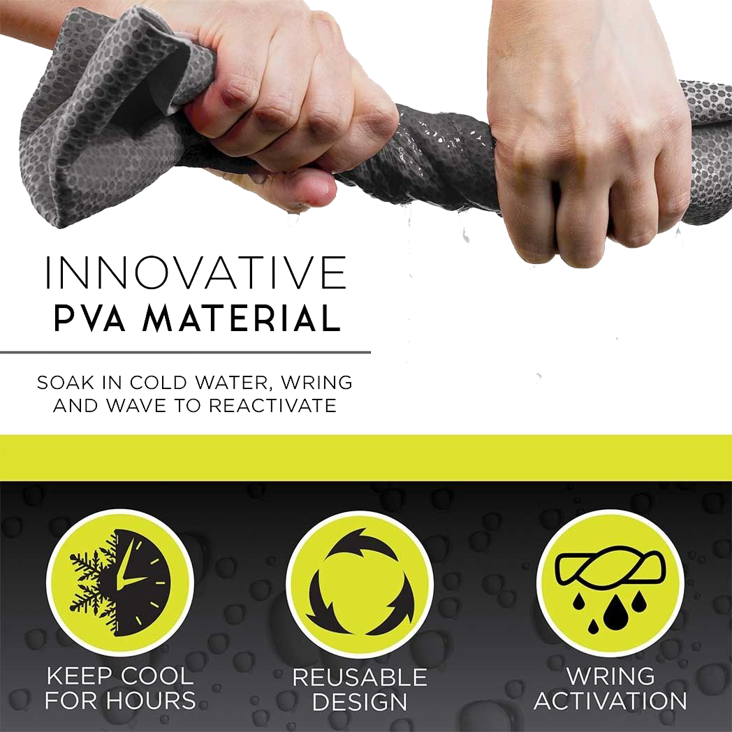 Spartan Cooling Towel - Instant Cooling Sports Towel for Workouts, Running & Outdoor Activities | Stay Cool in Hot Weather | Perfect for Gym, Hiking & Travel