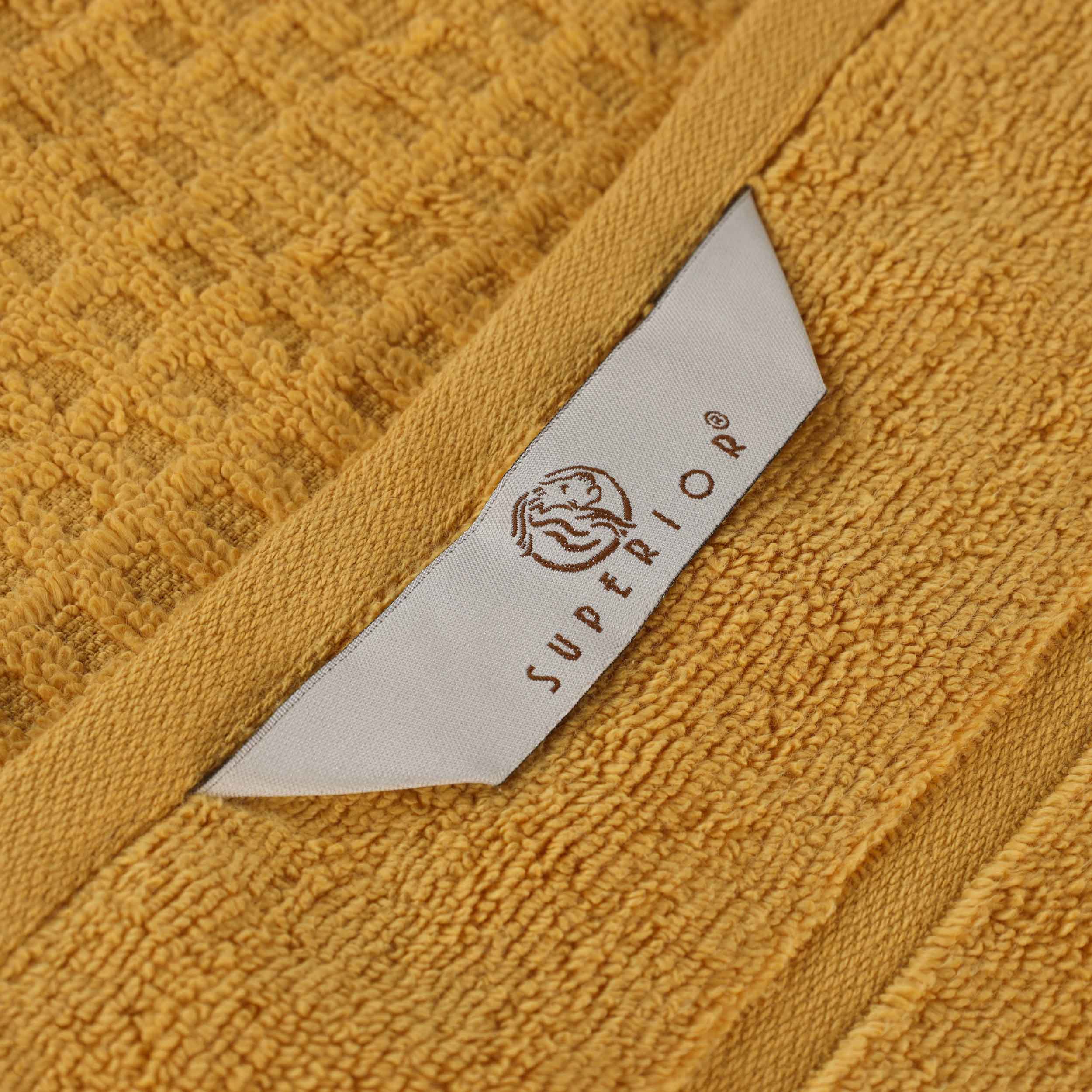 Premium Zero Twist Cotton Waffle Bath Towels - Ultra Soft & Absorbent Honeycomb Weave - Set of 3 for Spa, Bathroom & Beach Use