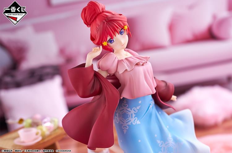 Bandai Ichibansho The Quintessential Quintuplets Itsuki Nakano Loungewear Ver. Anime Figure - Perfect for Anime Collectors, Home Decor, and Gift Giving