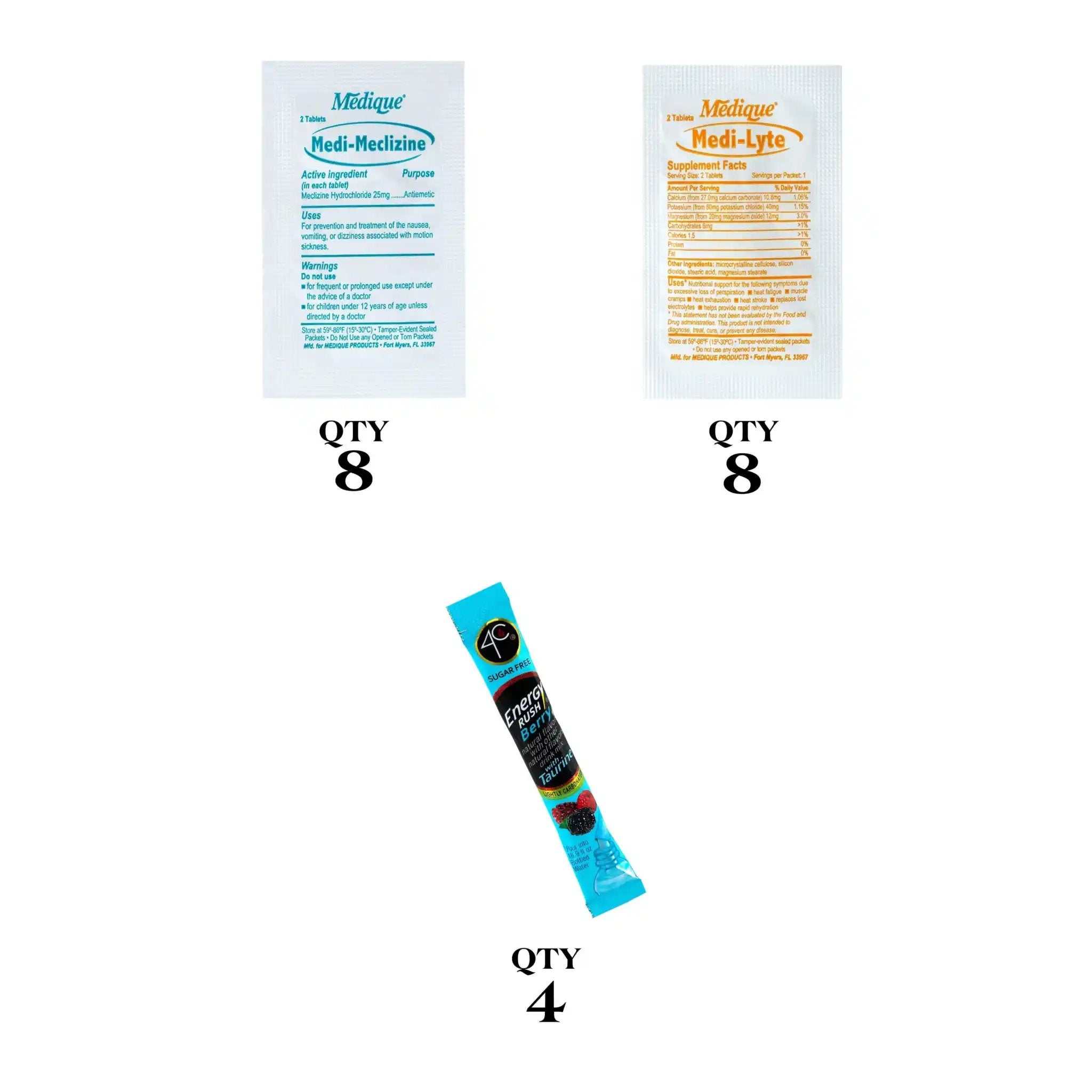Cruise Essentials Refill Kit - Travel-Sized Ointments, Medications & First Aid Supplies | Perfect for Vacations, Road Trips & Emergency Preparedness