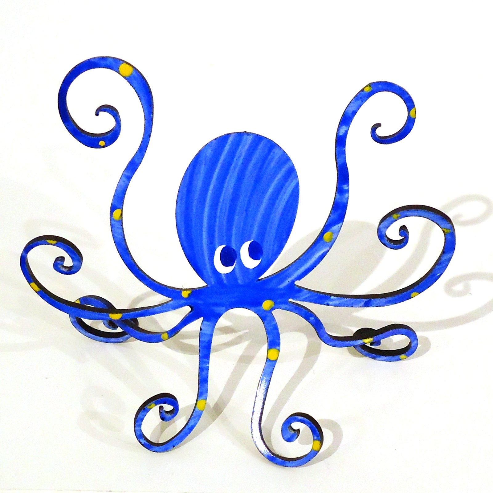 Octopus Photo Holder - Ocean Blue Wall Decor for Beach House, Kids Room & Coastal Themed Spaces | Unique Sea Creature Picture Display for Home & Office