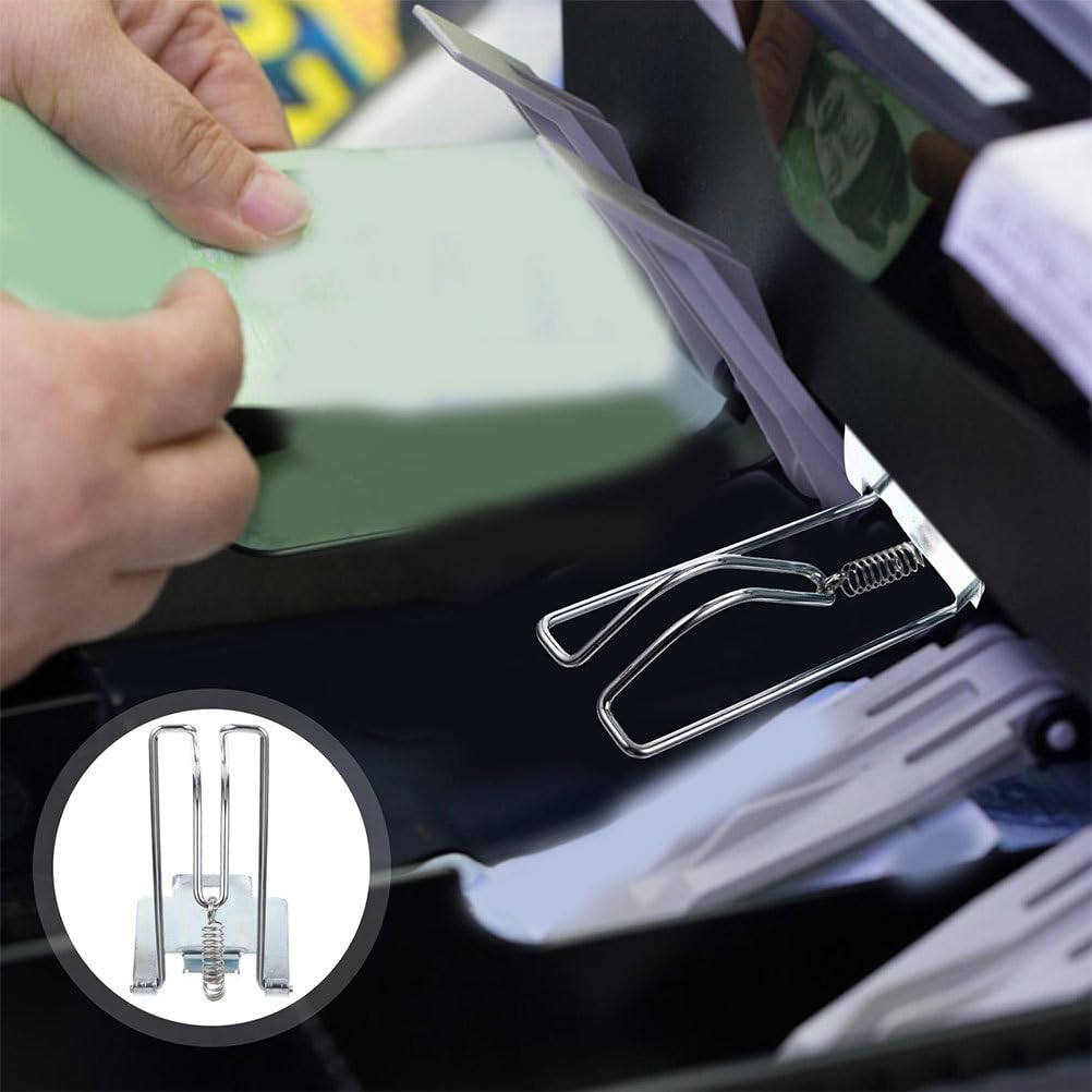 SEWACC 2-Pack Money Tray Clips - Cash Register Drawer Organizer Replacement Clips for Money Trays | Perfect for Retail Stores, Restaurants & Small Business Cash Management