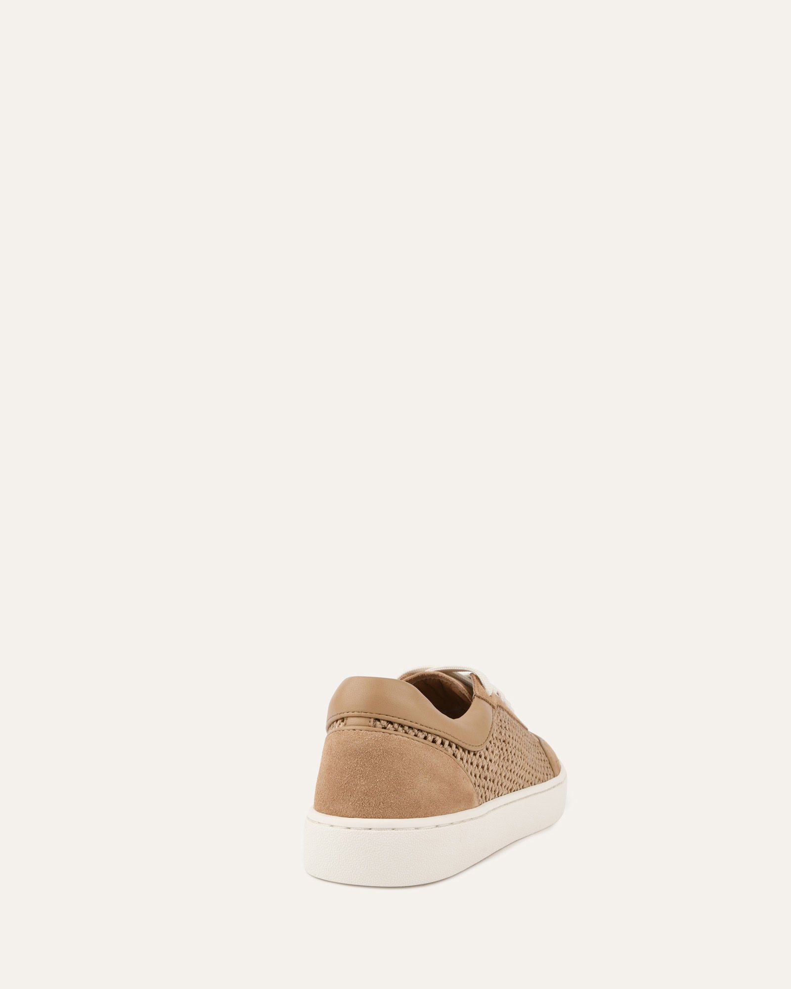BRITT Women's Camel Crochet Sneakers - Comfortable Knit Casual Shoes for Walking, Running & Everyday Wear