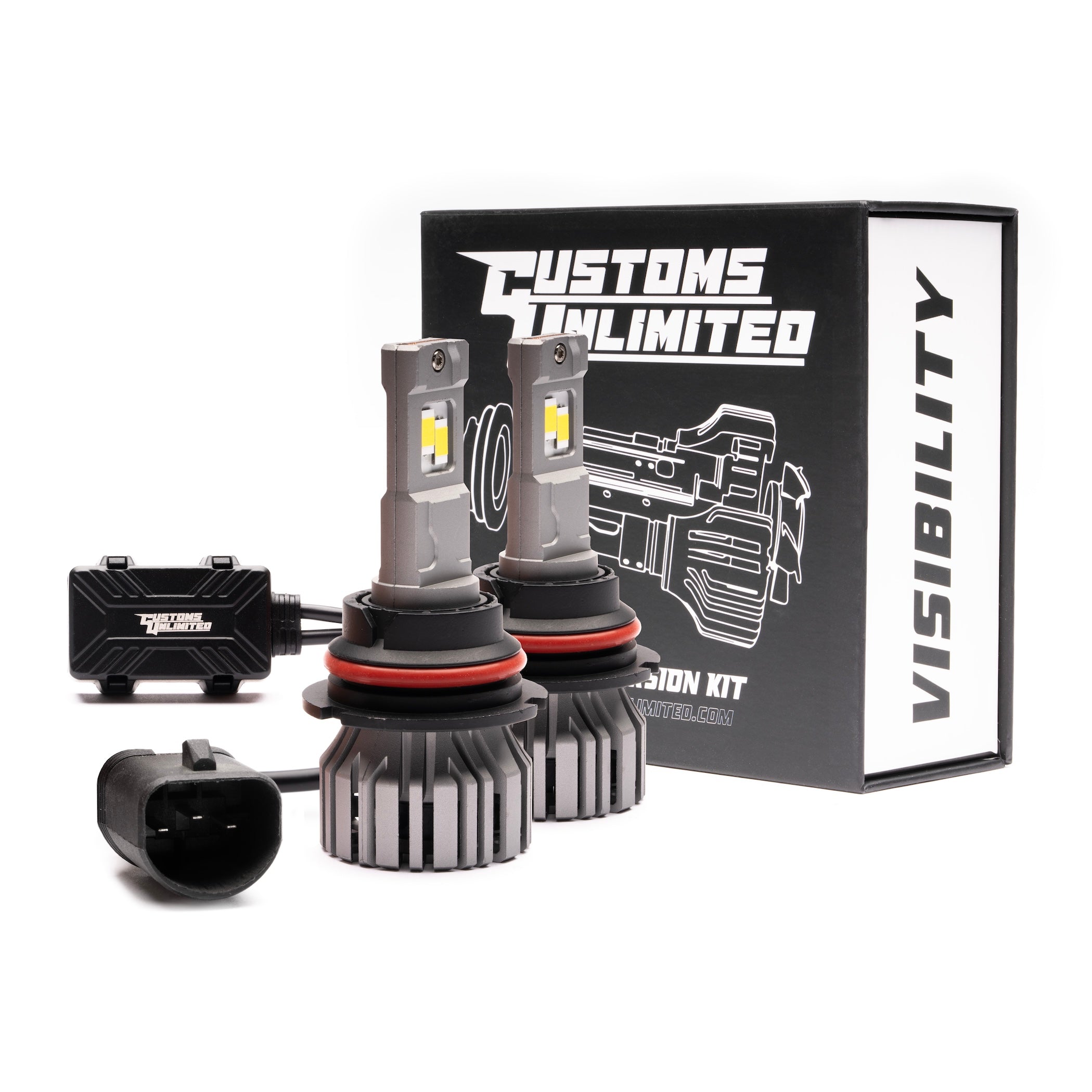 1992-1996 Ford Bronco LED Headlight Bulbs - 9007 Dual Function (High/Low Beam) - Upgrade for Off-Roading, Night Driving & Enhanced Visibility