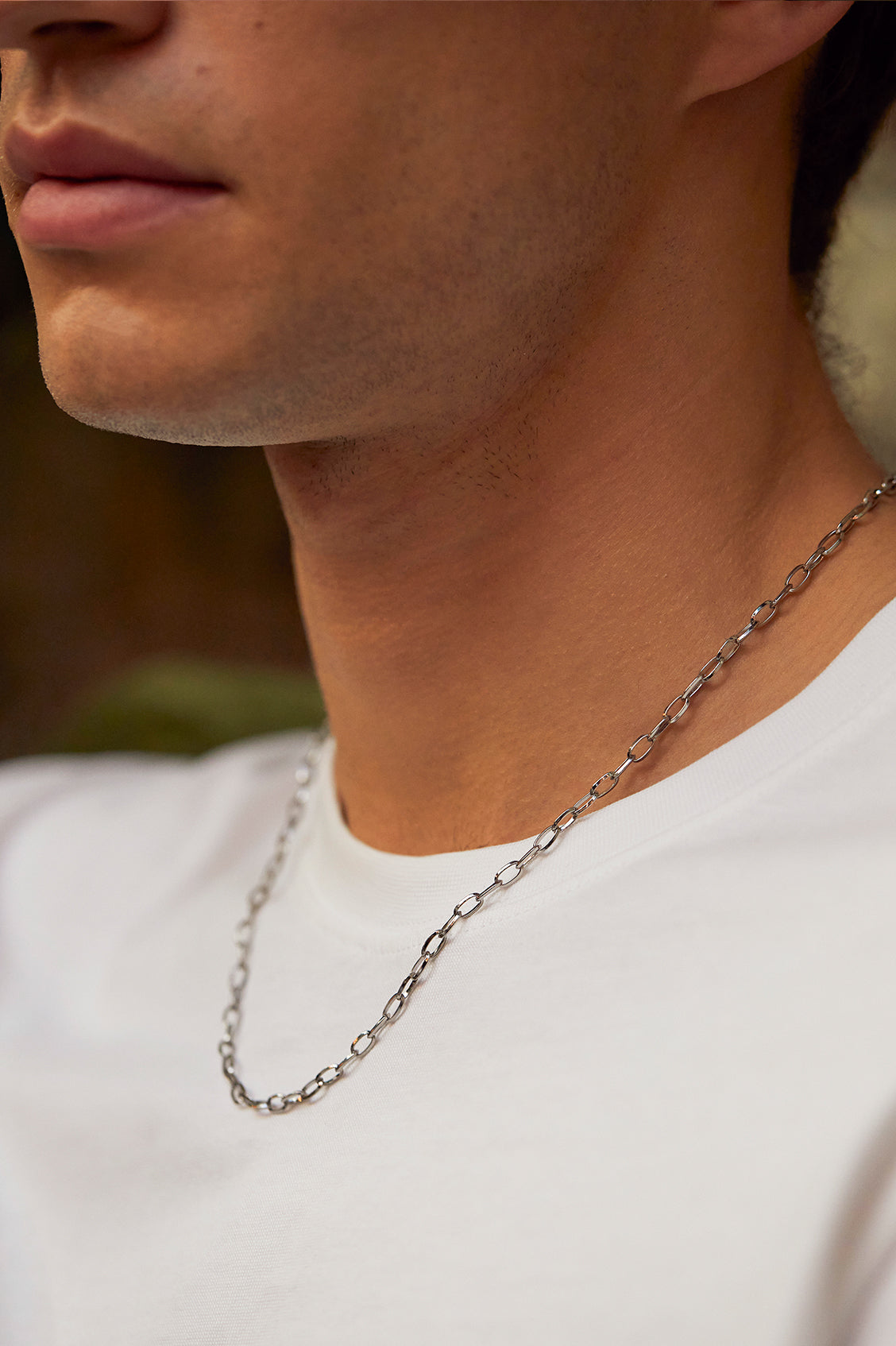 Men's Stainless Steel Paperclip Chain Necklace - Durable & Hypoallergenic for Everyday Wear - Perfect for Casual, Office & Date Night Outfits
