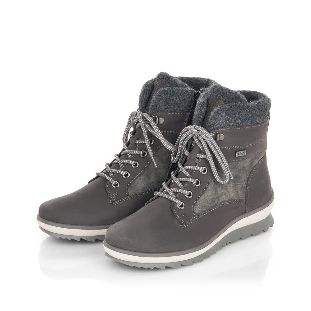Remonte Women's Waterproof Winter Snow Boots - Insulated Warm Ankle Boots for Cold Weather, Hiking & Outdoor Activities