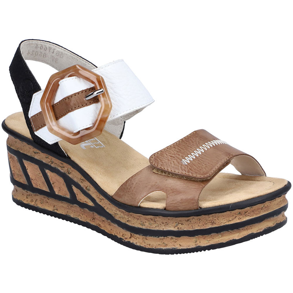 Rieker Rose76 Women's Comfortable Casual Shoes - Stylish Slip-On Loafers for Work, Travel & Everyday Wear