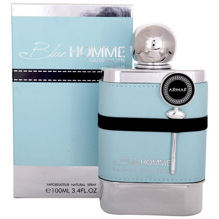 Armaf Blue Homme Men's Eau de Parfum 100ml Spray - Fresh Aquatic Cologne for Day & Night Wear, Office & Date Nights