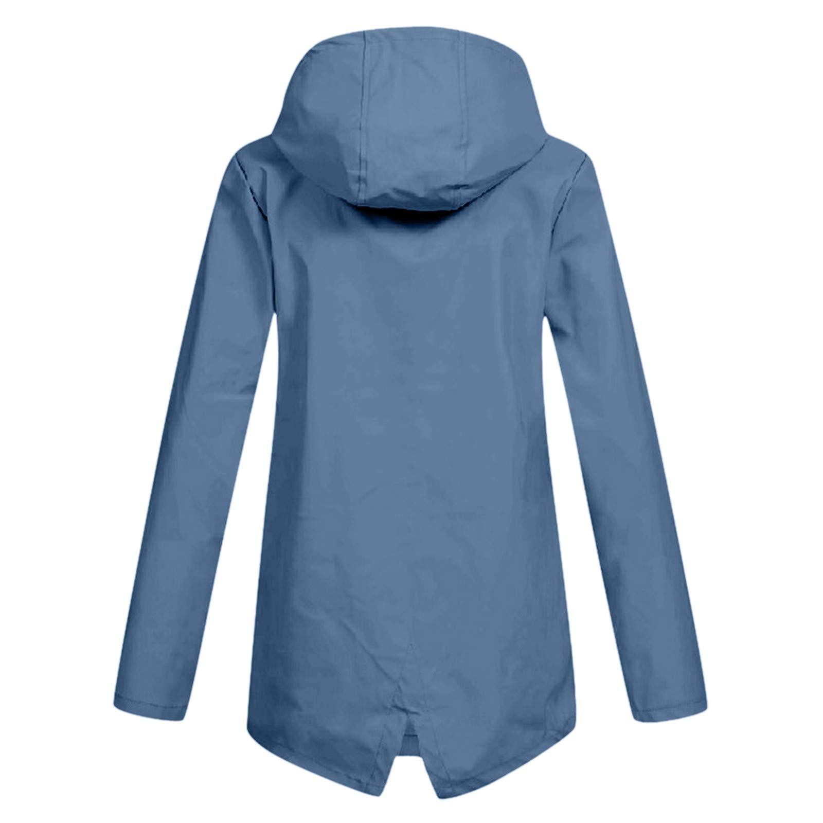 SNKSDGM Women's Lightweight Waterproof Rain Jacket with Hood - Windproof Loose Fit Trench Coat for Hiking, Travel, Running & Outdoor Activities | Perfect for Rainy Days & Commuting